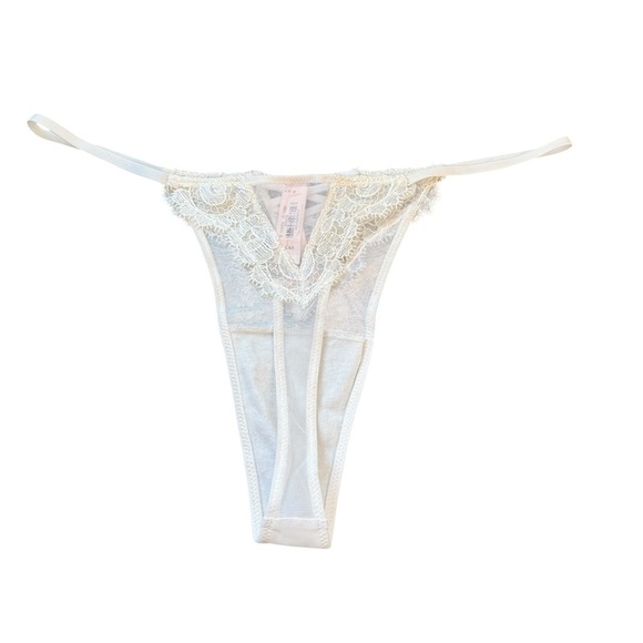 Victoria's Secret Boho Floral Embroidery Thong Panty - Picture 2 of 7